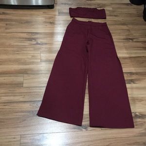 Burgundy classy set